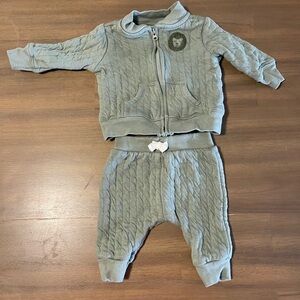 Carter's Gray Quilted Baby Set